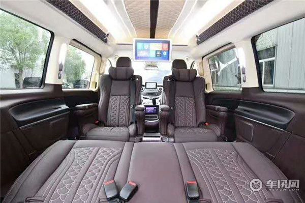 上海奔驰V260L加长2020款商务车 高顶豪华紫 最新价格促销