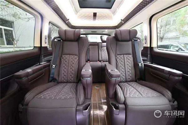上海奔驰V260L加长2020款商务车 高顶豪华紫 最新价格促销