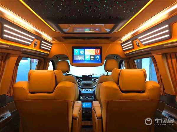 全新2020款铠版奔驰V260L七座奢华商务车 全新改装黑武士防爆款