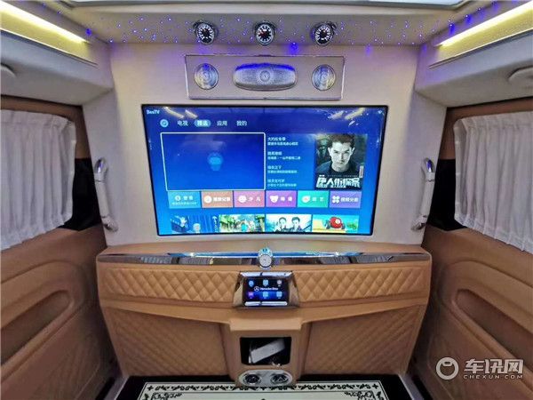 2020款奔驰VS680迈巴赫MPV 流线型高顶全隔断升降电视