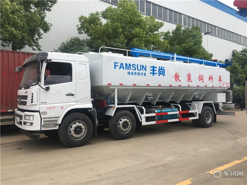 东风天龙40方散装饲料车厂家直销