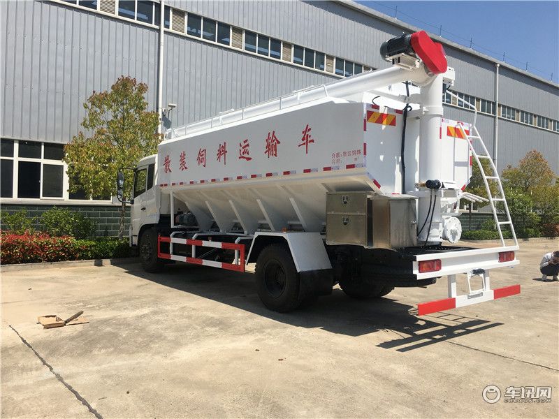 东风天锦22方散装饲料车改装厂 饲料运输车厂家直销