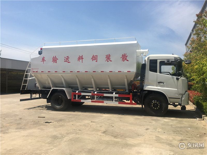 东风天锦22方散装饲料车改装厂 饲料运输车厂家直销