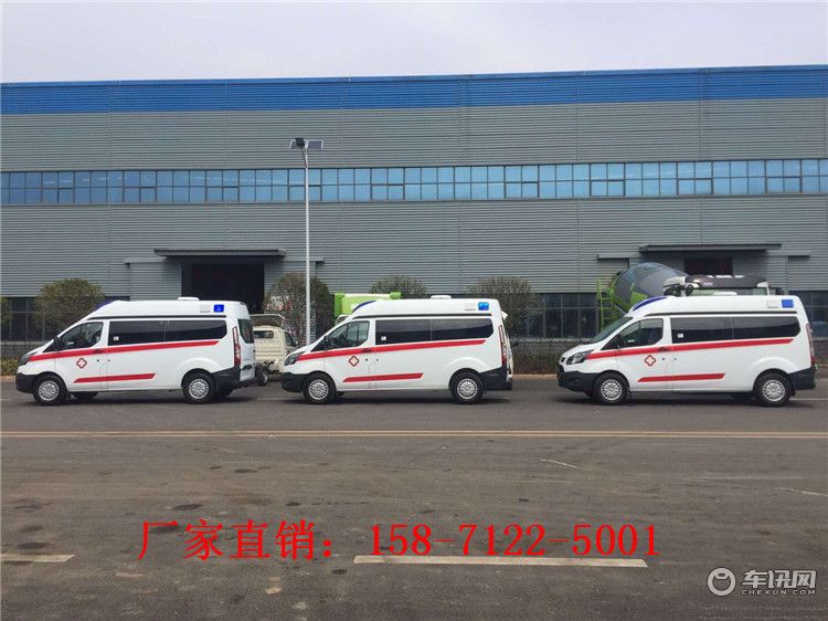 新款福特V362转运型救护车报价 汽油自动挡救护车车型及品牌