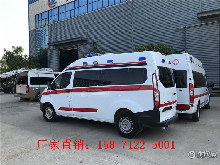 新款福特V362转运型救护车报价 汽油自动挡救护车车型及品牌