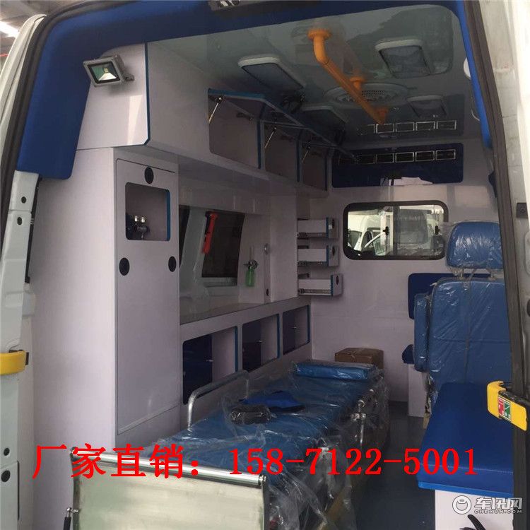 新款福特V362转运型救护车报价 汽油自动挡救护车车型及品牌