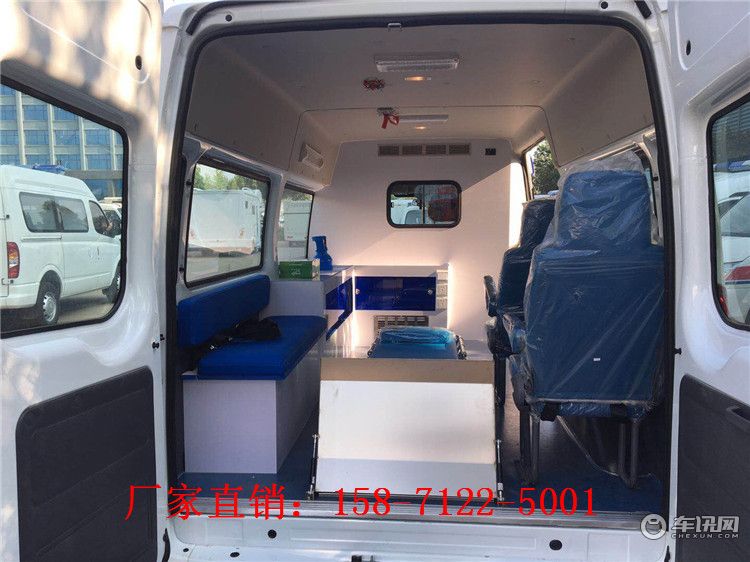 新款福特V362转运型救护车报价 汽油自动挡救护车车型及品牌