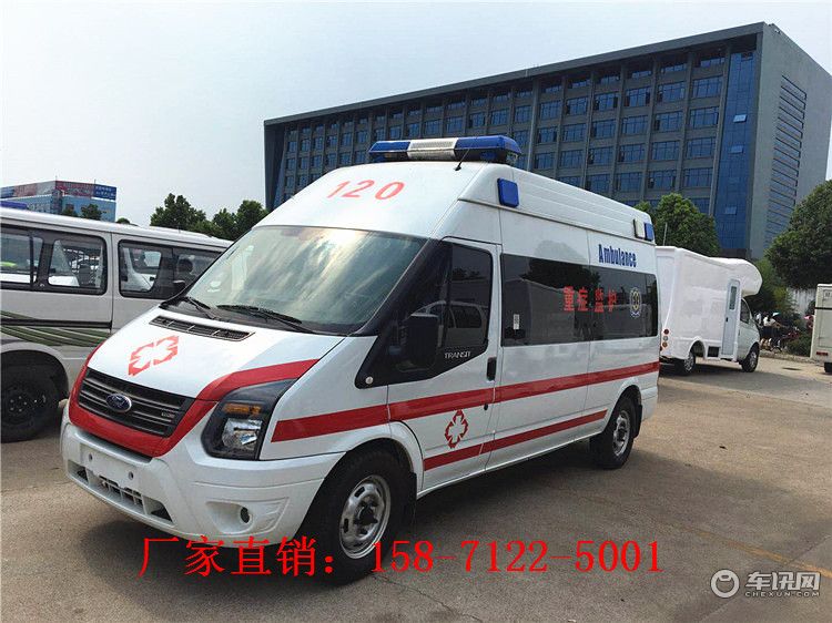 新款福特V362转运型救护车报价 汽油自动挡救护车车型及品牌