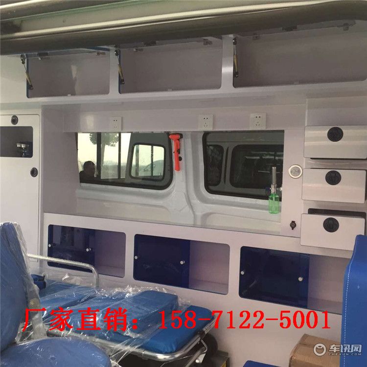 新款福特V362转运型救护车报价 汽油自动挡救护车车型及品牌
