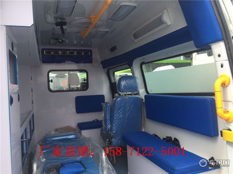 新款福特V362转运型救护车报价 汽油自动挡救护车车型及品牌