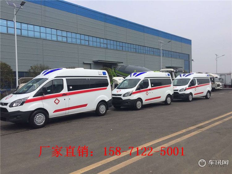新款福特V362转运型救护车报价 汽油自动挡救护车车型及品牌