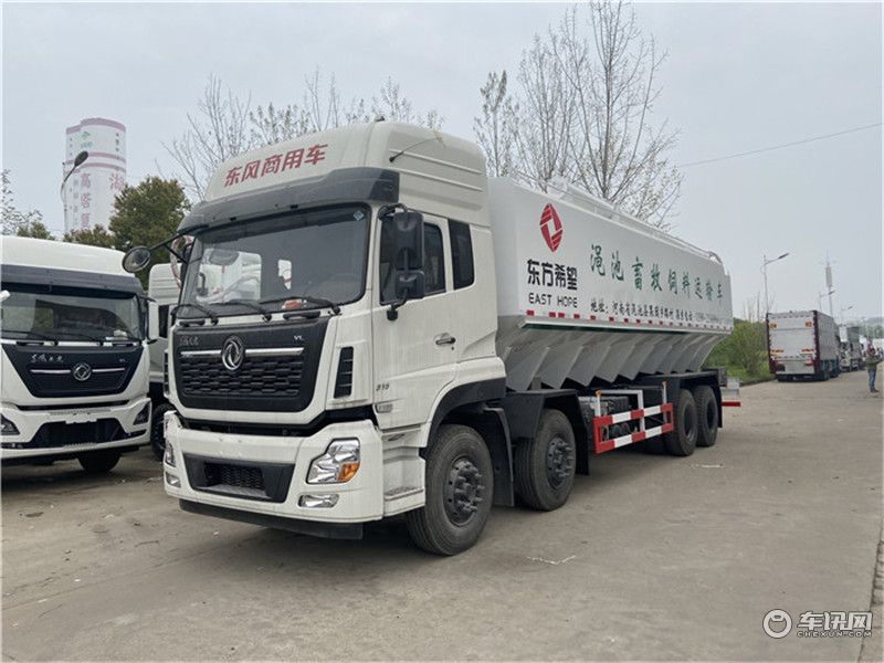 东风天锦10吨饲料运输车 养鸡场专用饲料车厂家直销