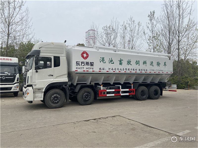 东风天锦10吨饲料运输车 养鸡场专用饲料车厂家直销
