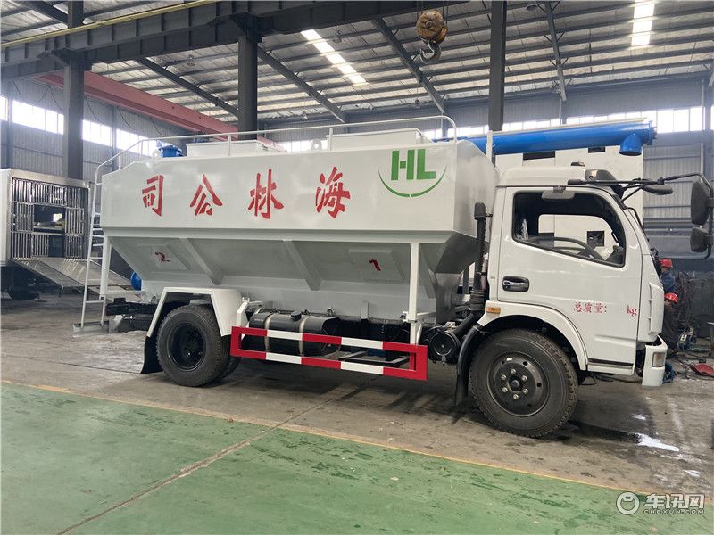 东风天锦10吨饲料运输车 养鸡场专用饲料车厂家直销