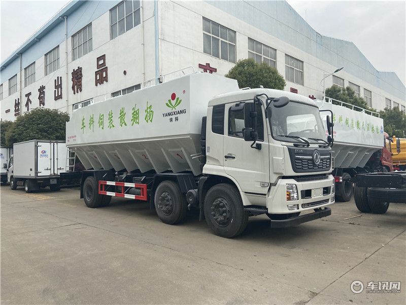 东风天锦10吨饲料运输车 养鸡场专用饲料车厂家直销