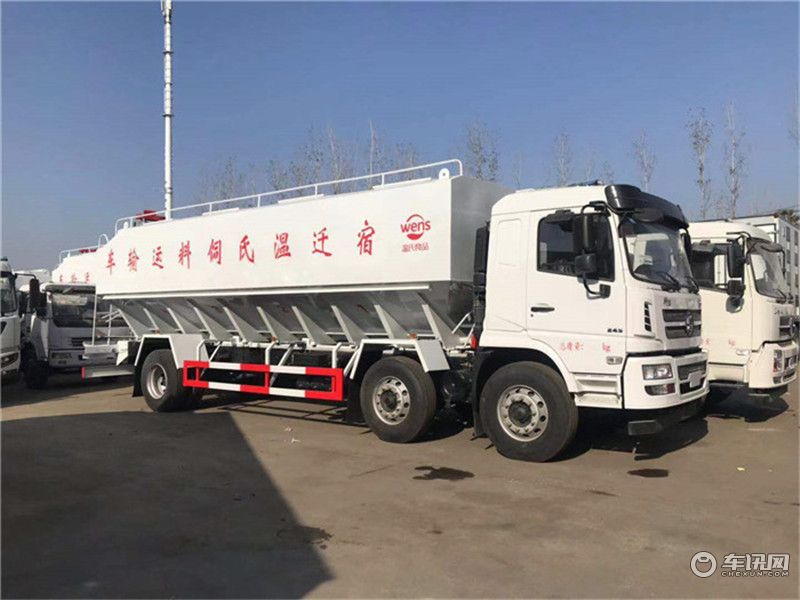 东风天锦10吨饲料运输车 养鸡场专用饲料车厂家直销