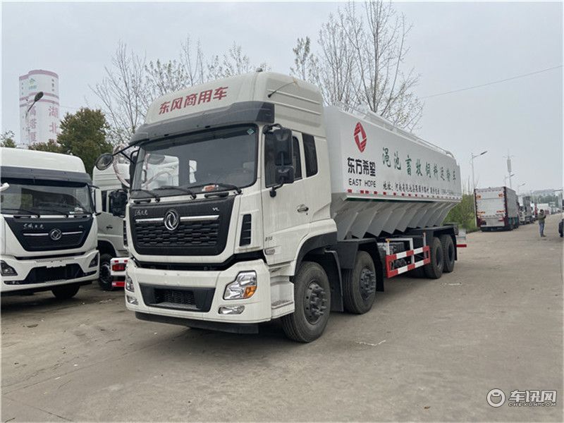 东风天锦10吨饲料运输车 养鸡场专用饲料车厂家直销