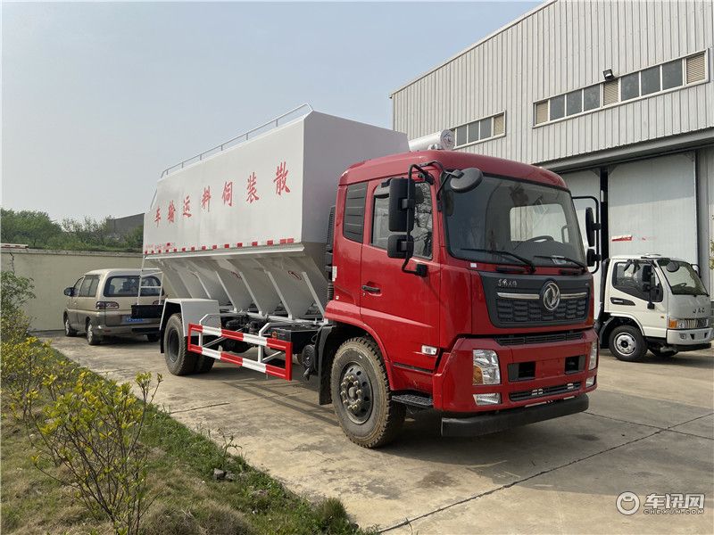 东风天锦10吨饲料运输车 养鸡场专用饲料车厂家直销