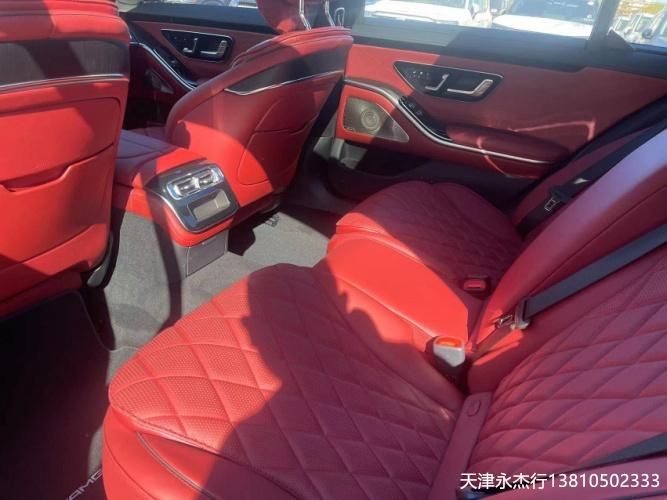 23款奔驰S500平行进口四驱长轴后轮4.5转向天津港现车促销