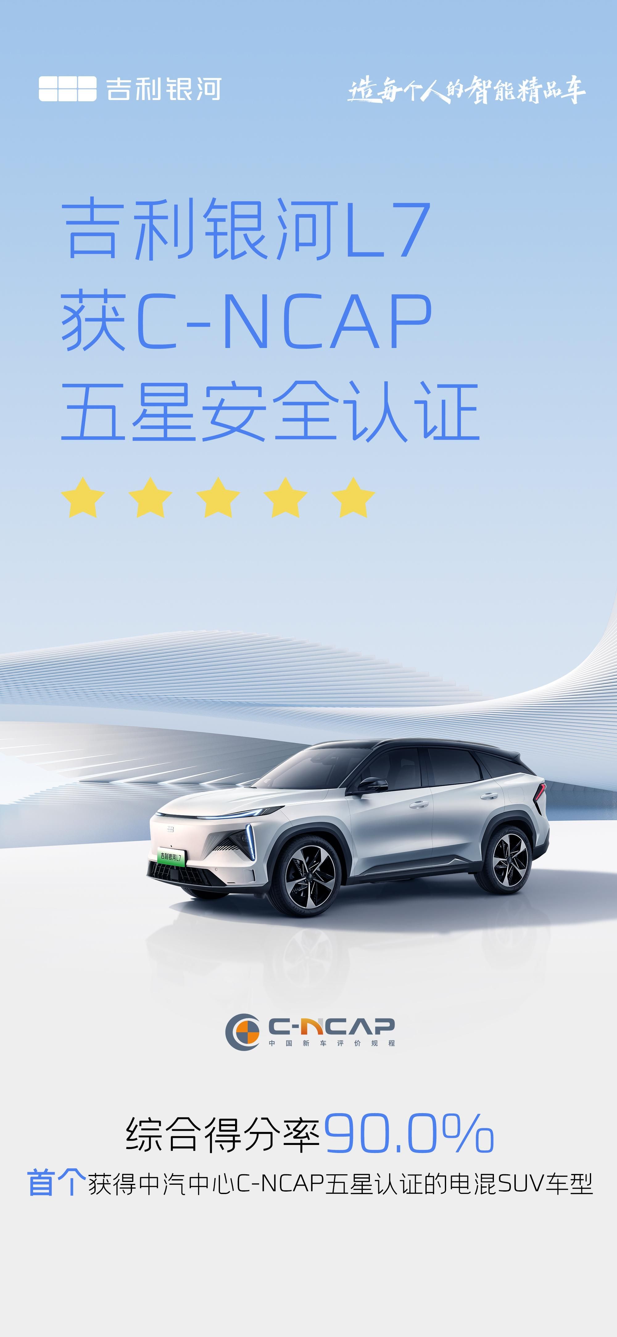 嘴上说更懂得实际做，吉利银河L7的五星安全靠得住吗？