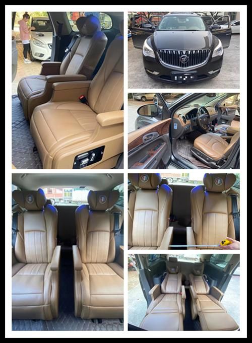 北京汽车BJ90改装航空座椅最新款式/电动侧移超大过道空间
