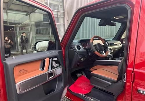 23款奔驰G400D柴油红色仅此一台分期45万提车
