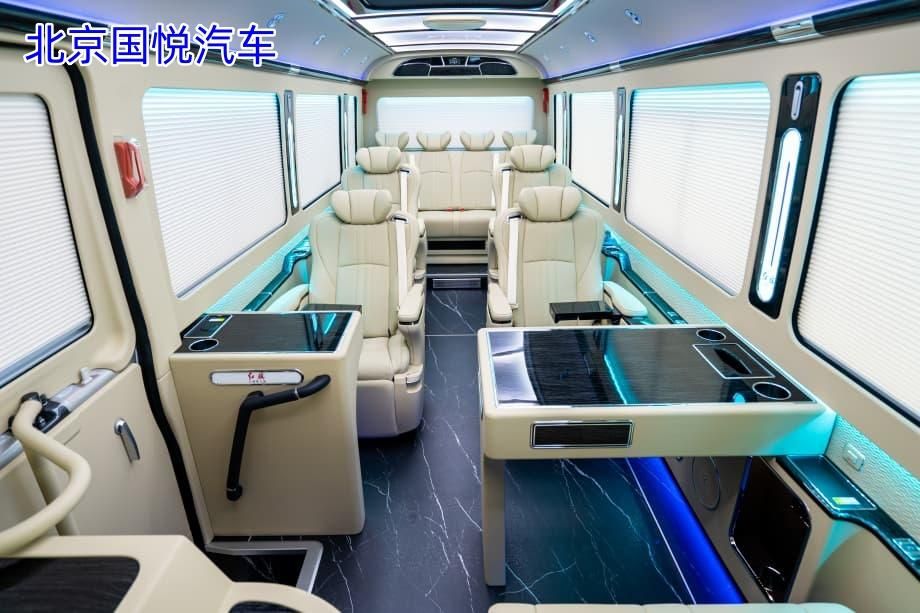 企业出行选红旗国悦12座准没错！还带升降电视全隔断 价格优惠
