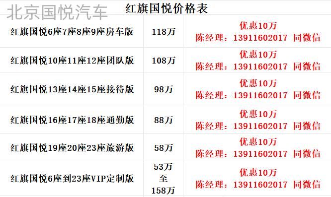 河北10座红旗国悦 2025款落地多少钱，工厂直营店，购车无忧！