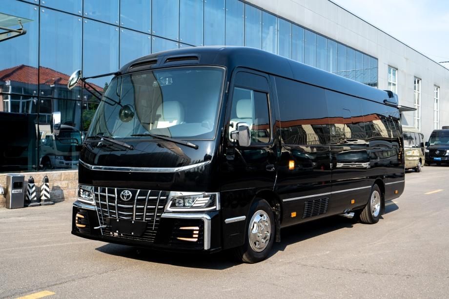 丰田考斯特12座豪华版配置现车报价多少钱 公司采购政策详询