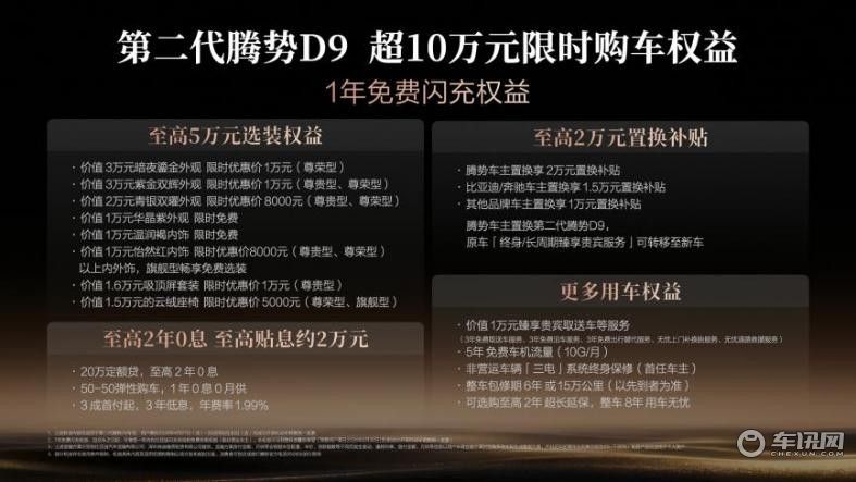 第二代腾势D9上市，推6款车型/售价35.98万起