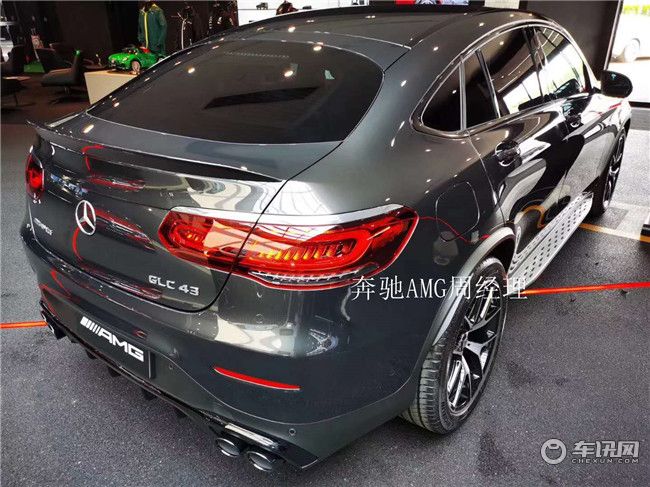 2020款奔馳amg glc43轎跑車現車風采依舊