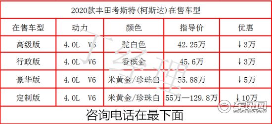 丰田柯斯达17座报价 行政版4.0L现车