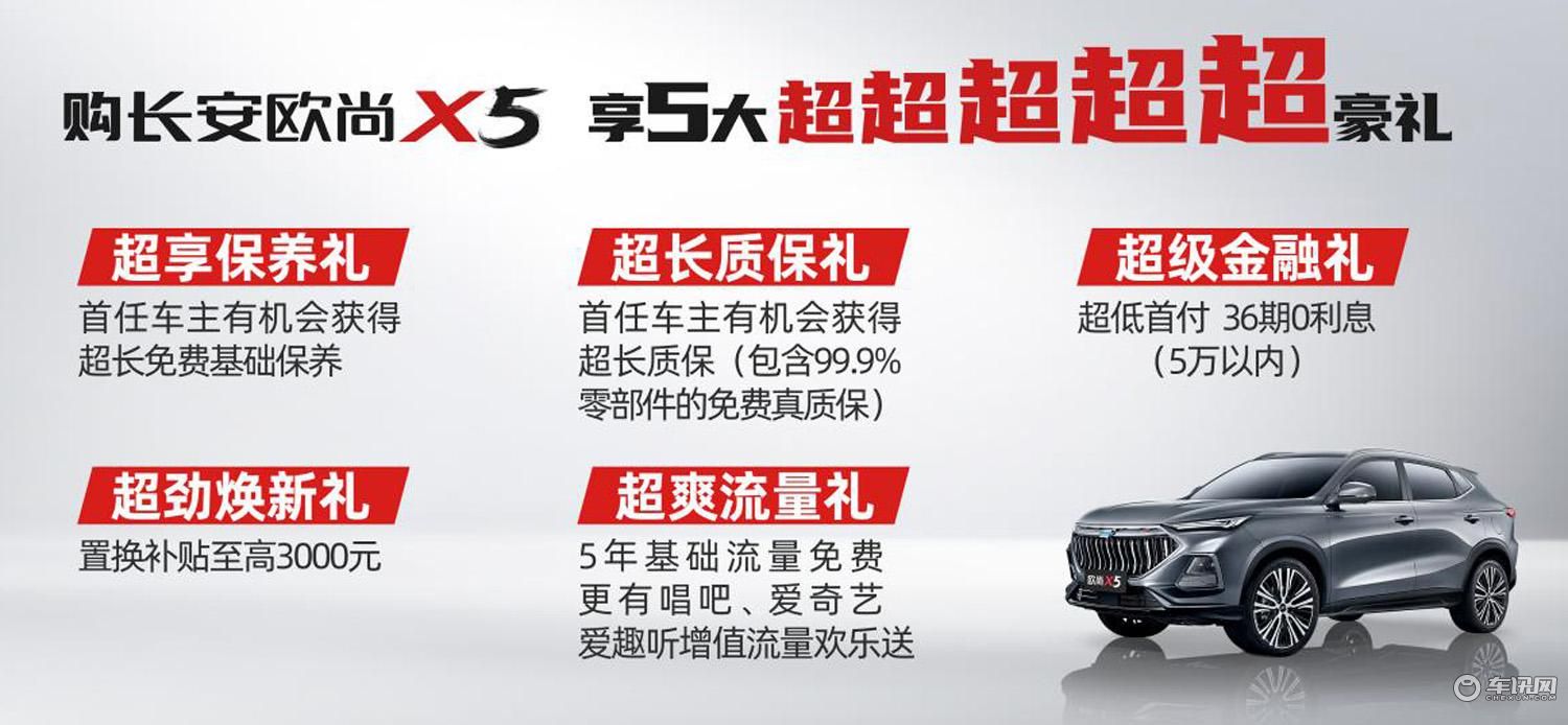 长安欧尚X5正式上市，标配超丰富，售价6.99-10.29万元