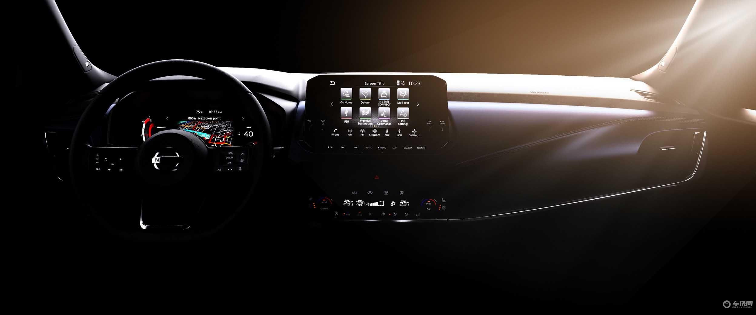 全新日产逍客内饰曝光  2021年初首发亮相