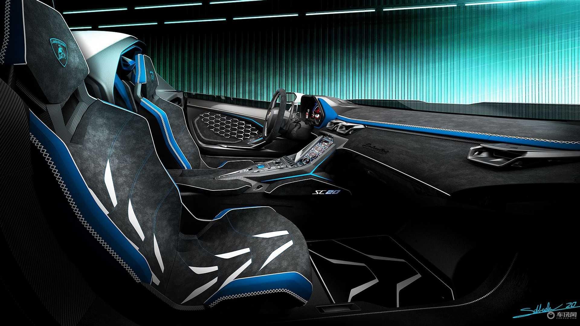 无前挡风玻璃跑车?兰博基尼sc20官图曝出!-车讯网