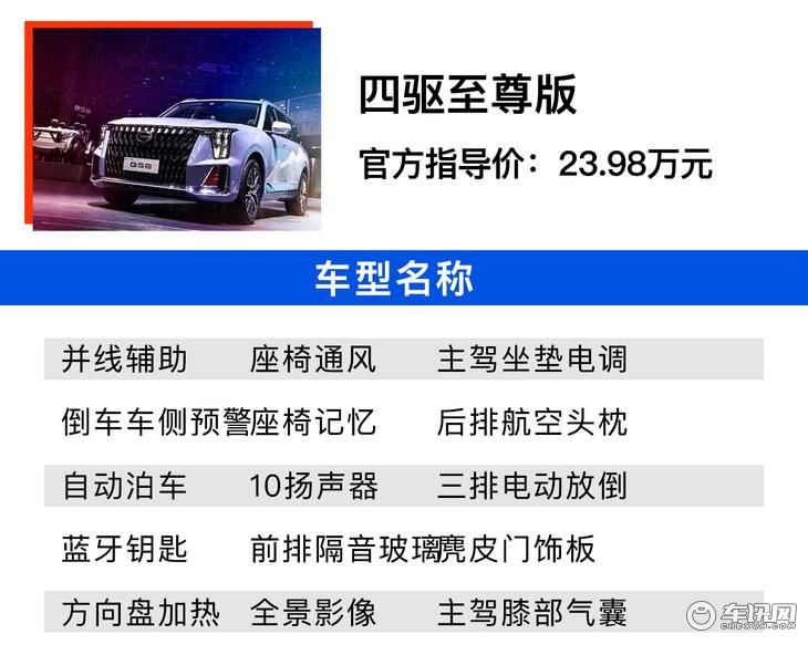 全新广汽传祺GS8终于上市 多款车型如何选最值？