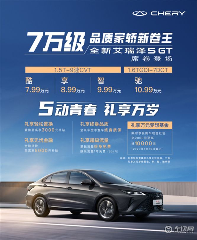 以年轻之名 奔赴热爱 全新艾瑞泽5 GT再度开启进阶人生新方向