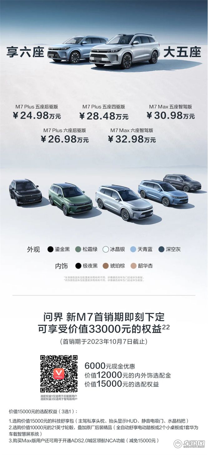 5个亿焕新 AITO问界新M7大五座亮相佛山潭洲车展