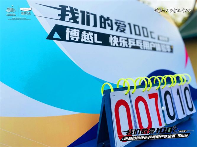 博越拍档快乐乒乓用户夺金赛 佛山站圆满落幕