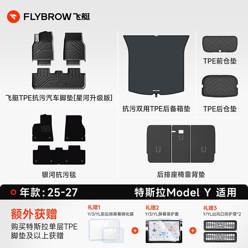 开特斯拉Model Y，飞艇12件套+配套小件这样搭